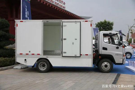 Xe tải container vận chuyển hàng hóa điện EV 85kw 230KM Với hộp lạnh
